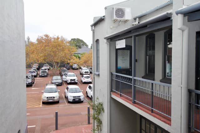 WSRE office at Chelsea Village, Nedlands — rear car park access